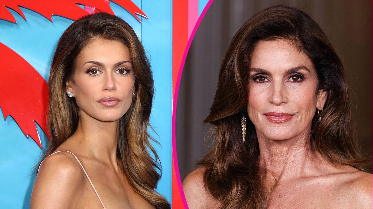 Kaia Gerber,Cindy Crawford.