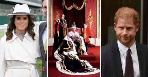 princess eugenie stuck precarious position prince harry feud royal family