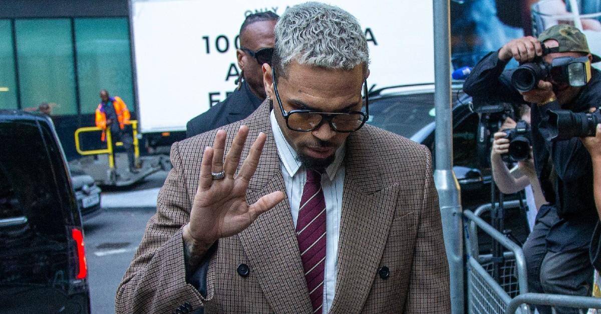 chris brown arrives court london