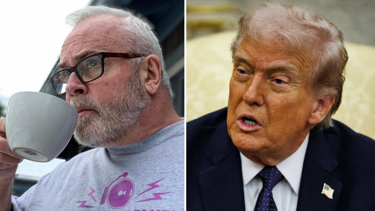 split of Richard Hatch, Donald Trump. 