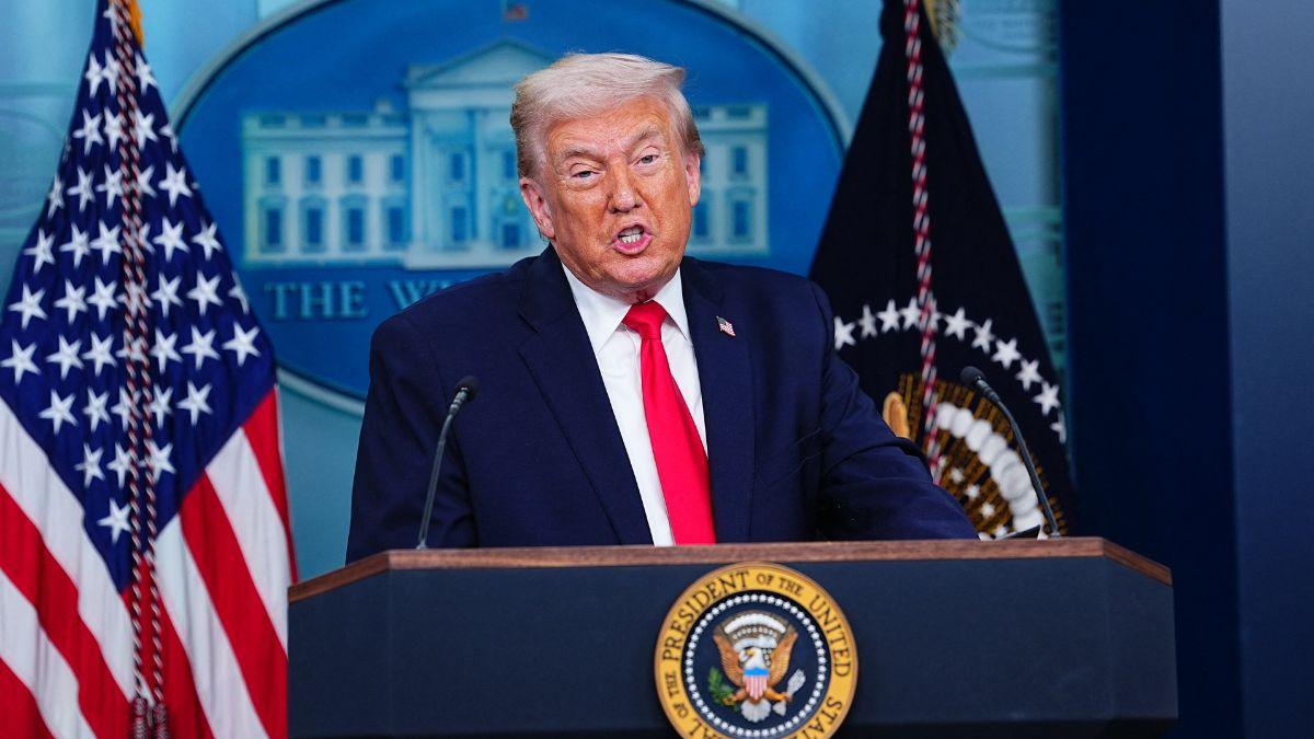 image of Donald Trump sparked backlash after explaining why he hired Doug Burgum as Interior Secretary.