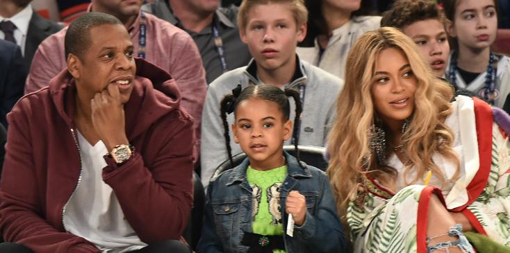 Beyonce jayz blue courtside 1