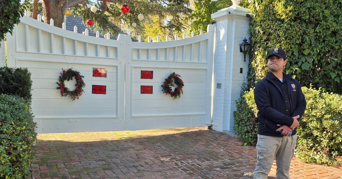Image of Rob and Michele Reiner's home is being protected by security after their deaths.