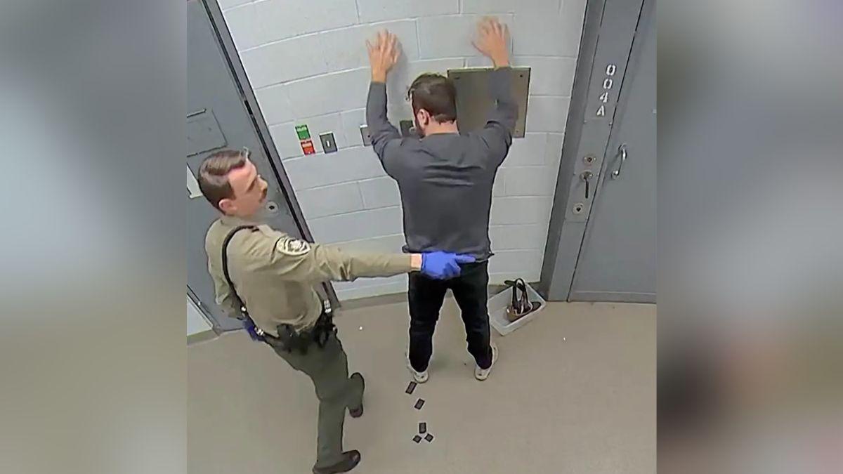 Photo of The former reality star had to take off his hat, shoes and socks during the search process.