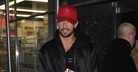 Justin Bieber is seen with wife Hailey Baldwin and his Pastor Carl Lentz at offices in Manhattan New York