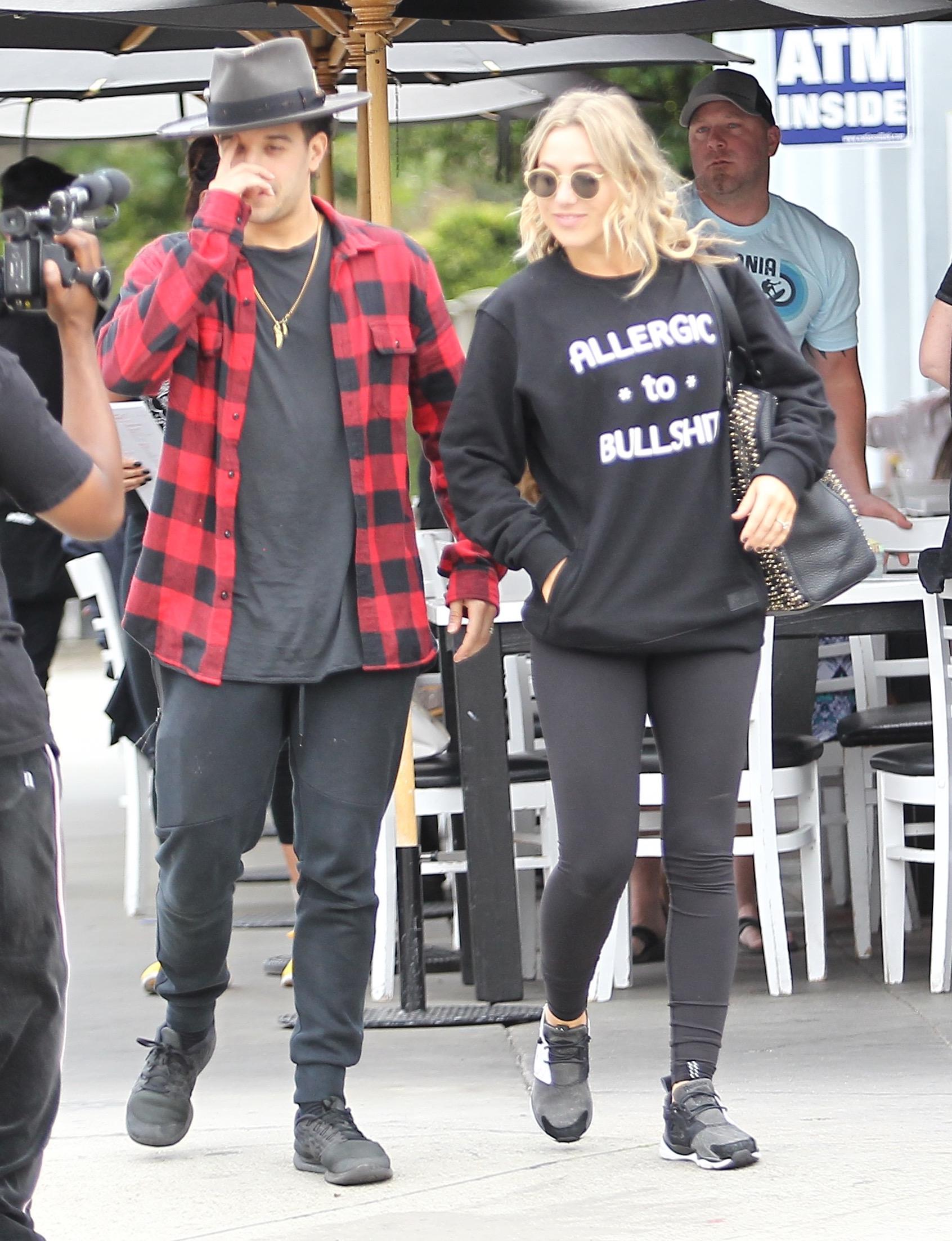 Mark Ballas with his fiance celebrate his birthday at Toast in Hollywood