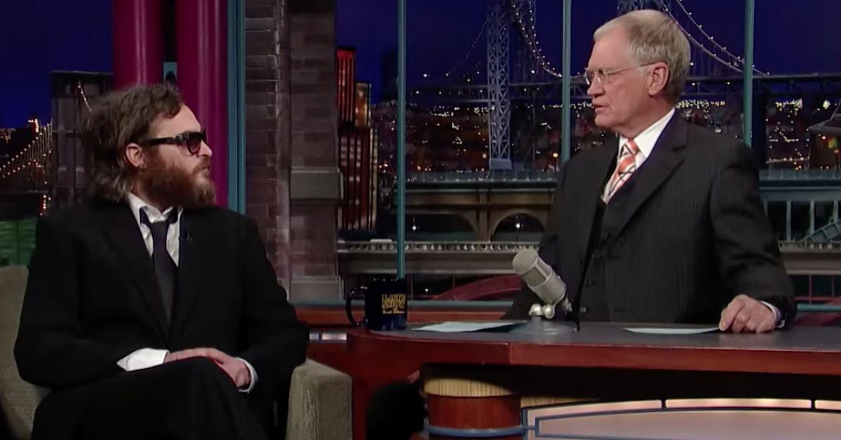 joaquin phoenix regrets uncomfortable interview david letterman