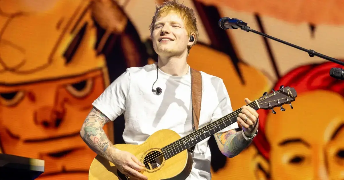 Image of Ed Sheeran is rumored to have tension with Taylor Swift.