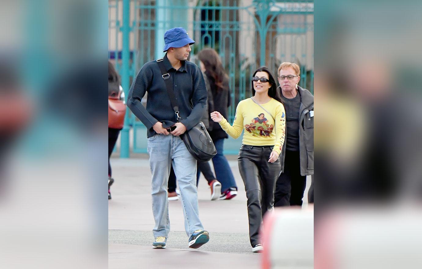 Kourtney Kardashian & Ex Younes Bendijma Travel To Disneyland