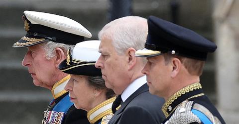 prince andrew appearance queen elizabeth funeral