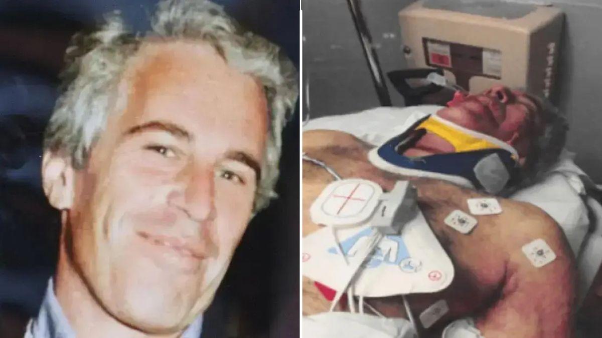 image split of Jeffrey Epstein 