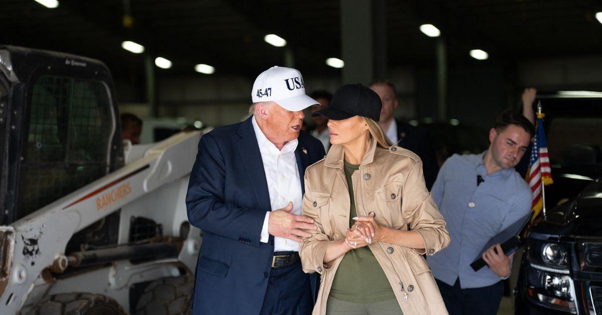 Photo of Donald Trump and Melania Trump