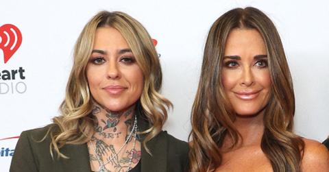 kyle richards sits front row morgan wades concert