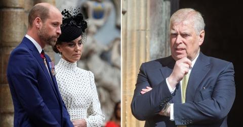 photo of Prince William, Kate Middleton and Prince Andrew