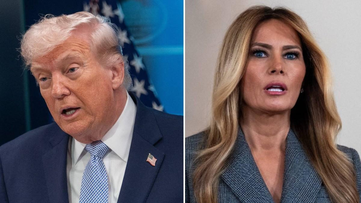 split of Donald & Melania Trump. 