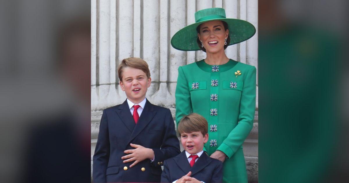 Photo of Kate Middleton, Prince George and Prince Louis 