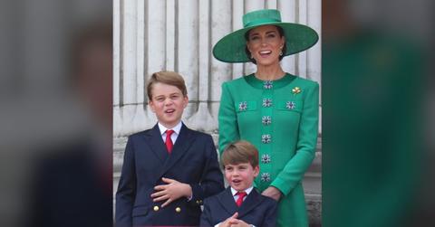 Photo of Kate Middleton, Prince George and Prince Louis