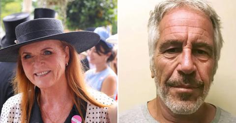 image split of Jeffrey Epstein and Sarah Ferguson