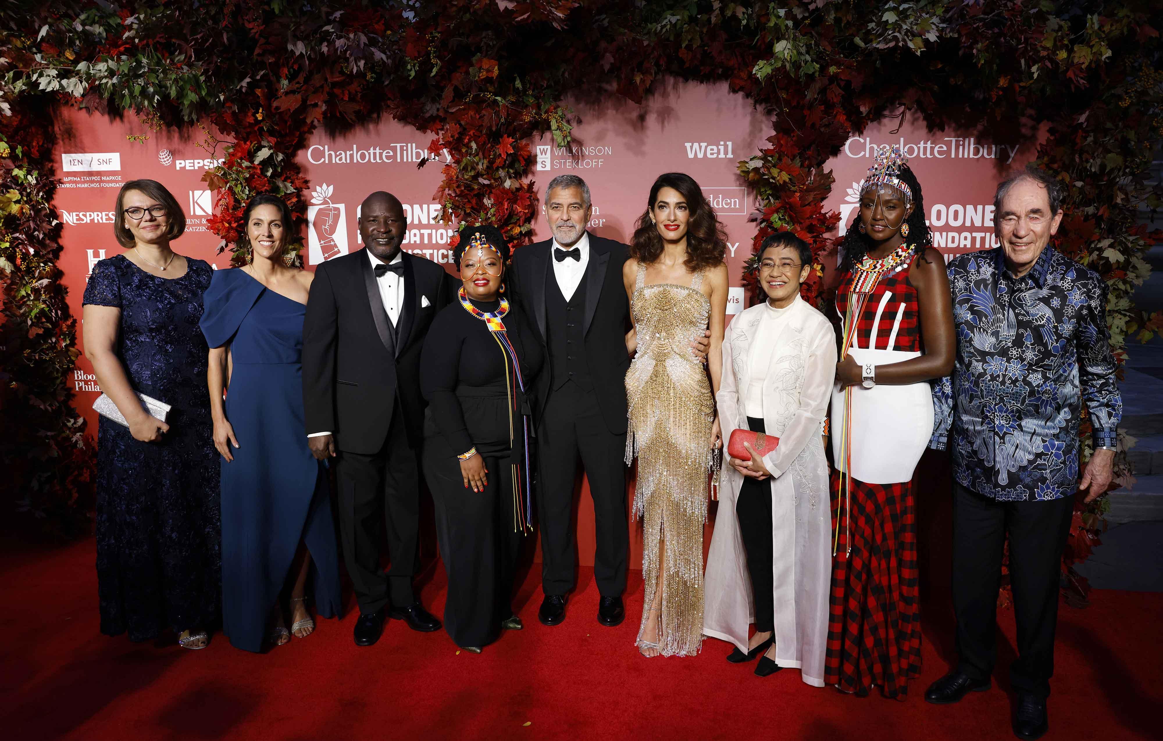 george and amal clooney foundation for justice awards nyc public library