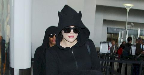 Khloe Kardashian arrives at the Los Angeles International Airport***NO DAILY MAIL SALES****