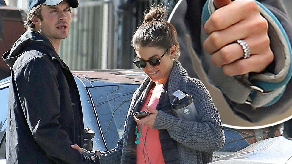 Nikki Reed Shows Off Her Engagement Ring While Out With Ian