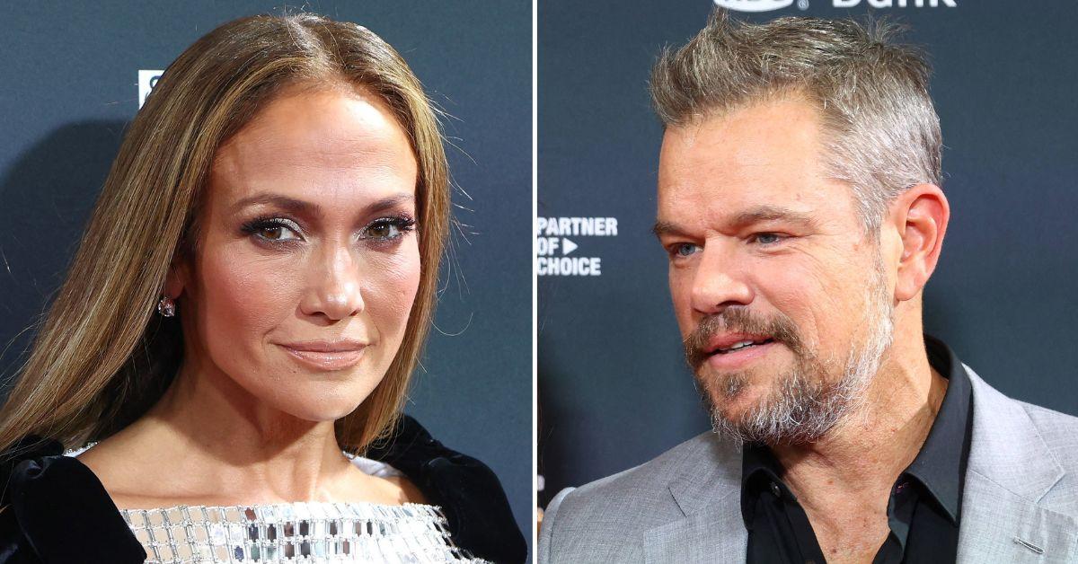 Composite photo of Jennifer Lopez and Matt Damon.