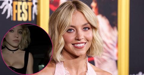 sydney sweeney black dress photos