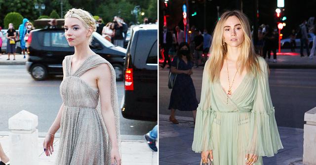 anya taylor joy suki waterhouse dior fashion show greece