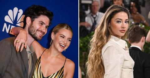 Photo of Kelsea Ballerini and Chase Stokes; picture of Madelyn Cline.