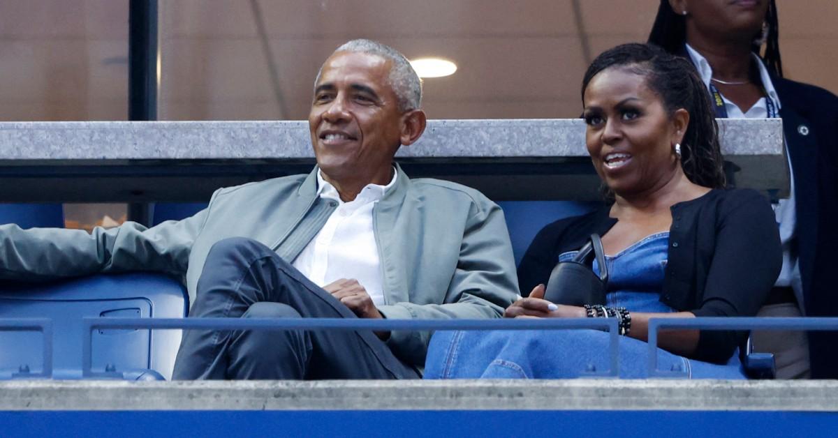 Barack & Michelle Obama Attend U.S. Open In NYC: Photos