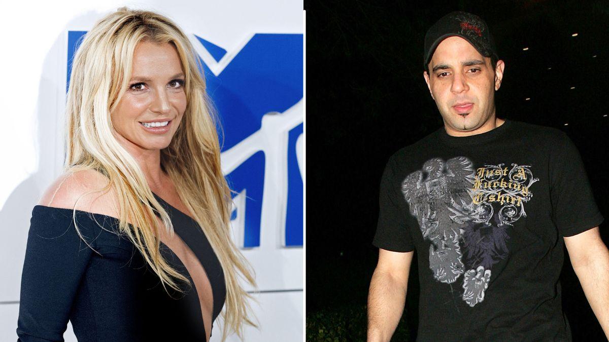 Split photo of Britney Spears and Sam Lutfi
