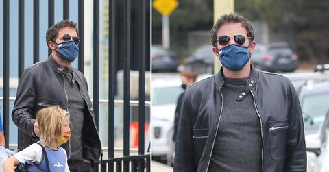 ben affleck picks up son samuel at swim class