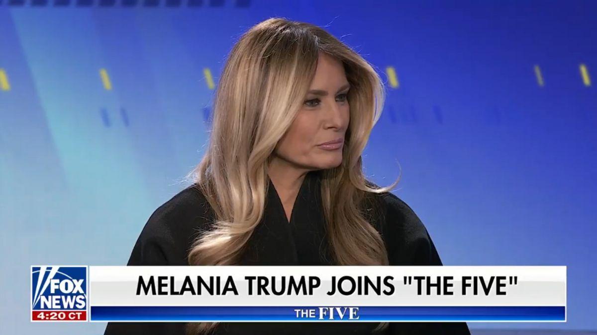 image of Melania Trump praised her son Barron’s intelligence.