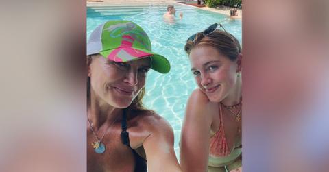brooke shields bikini celebrating daughters birthday thailand photos