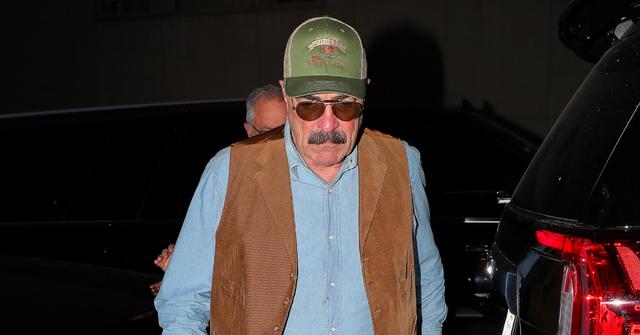 tom selleck looks unrecognizable gray bushy beard hair