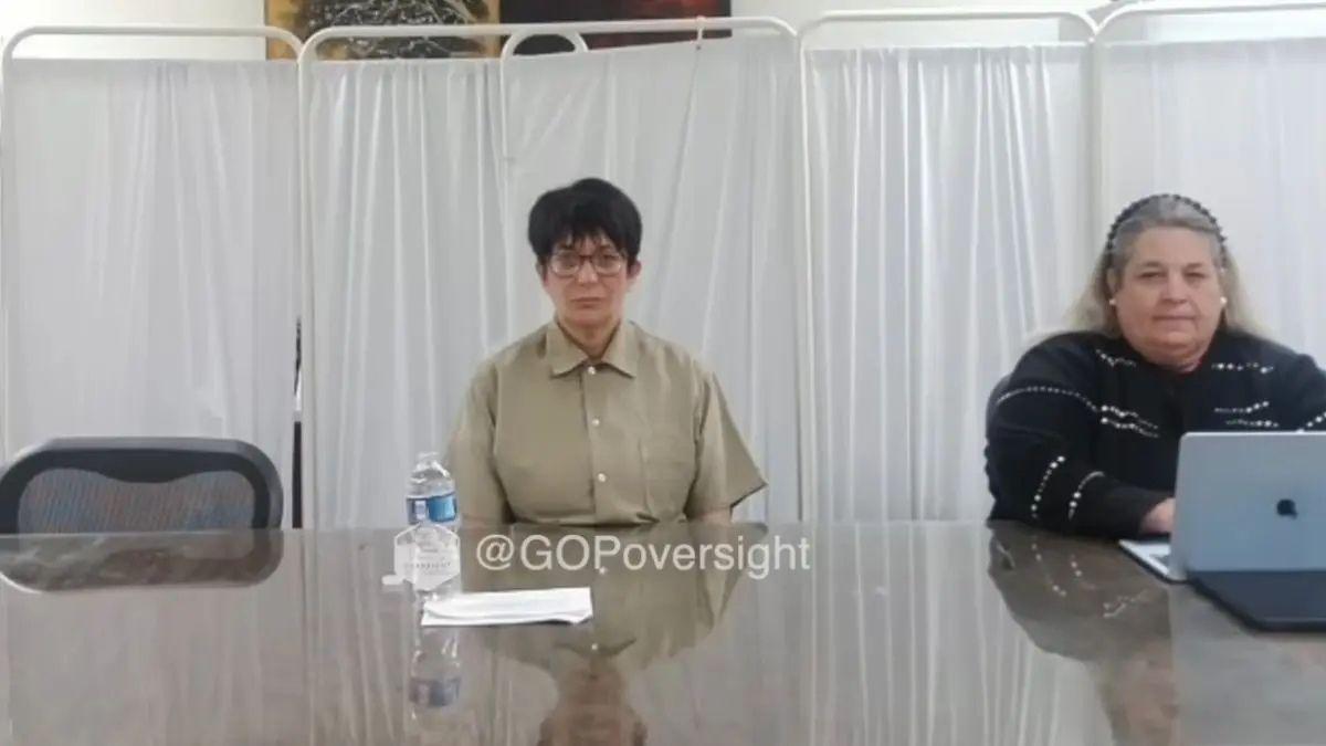 Photo of Ghislaine Maxwell refused to speak at her virtual deposition with the House Oversight Committee on Monday, February 9.