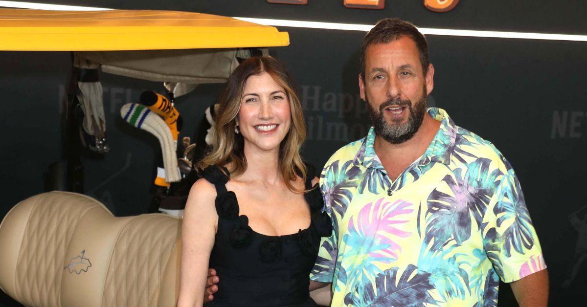 image of Jackie and Adam Sandler were all smiles at the 'Happy Gilmore 2' premiere.