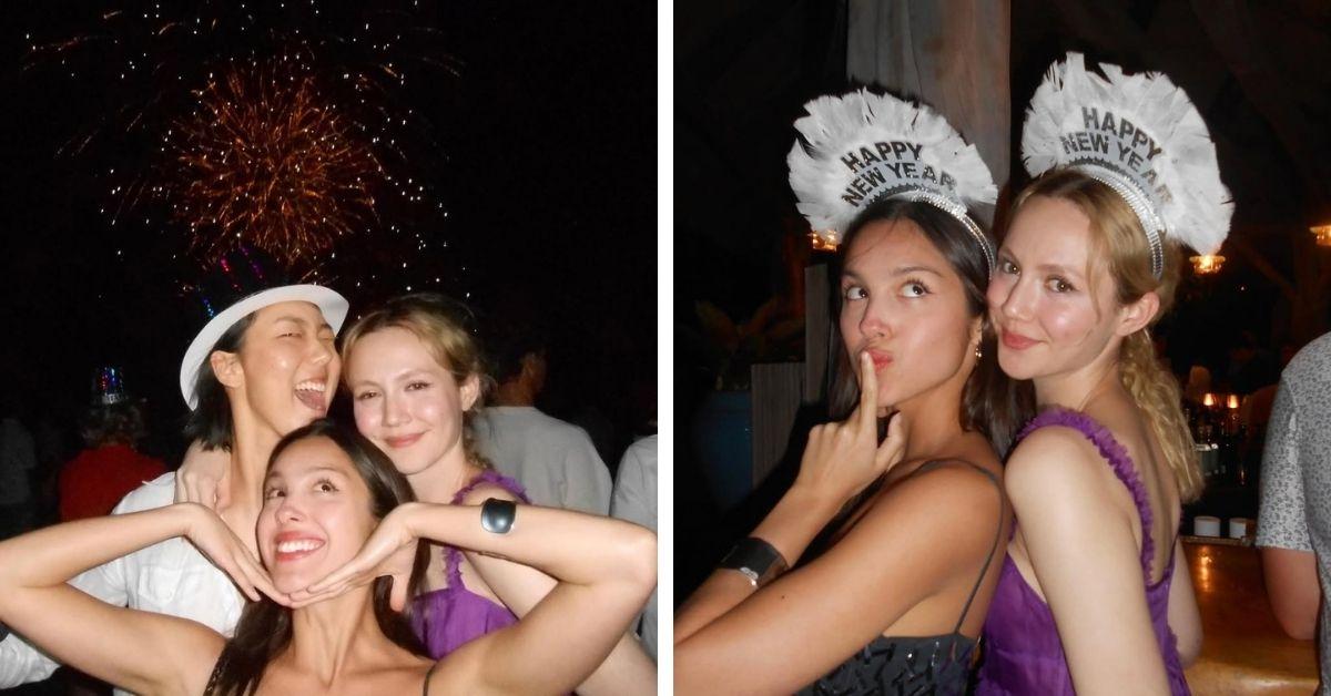 image of Louis Partridge did not appear in the singer's post.  