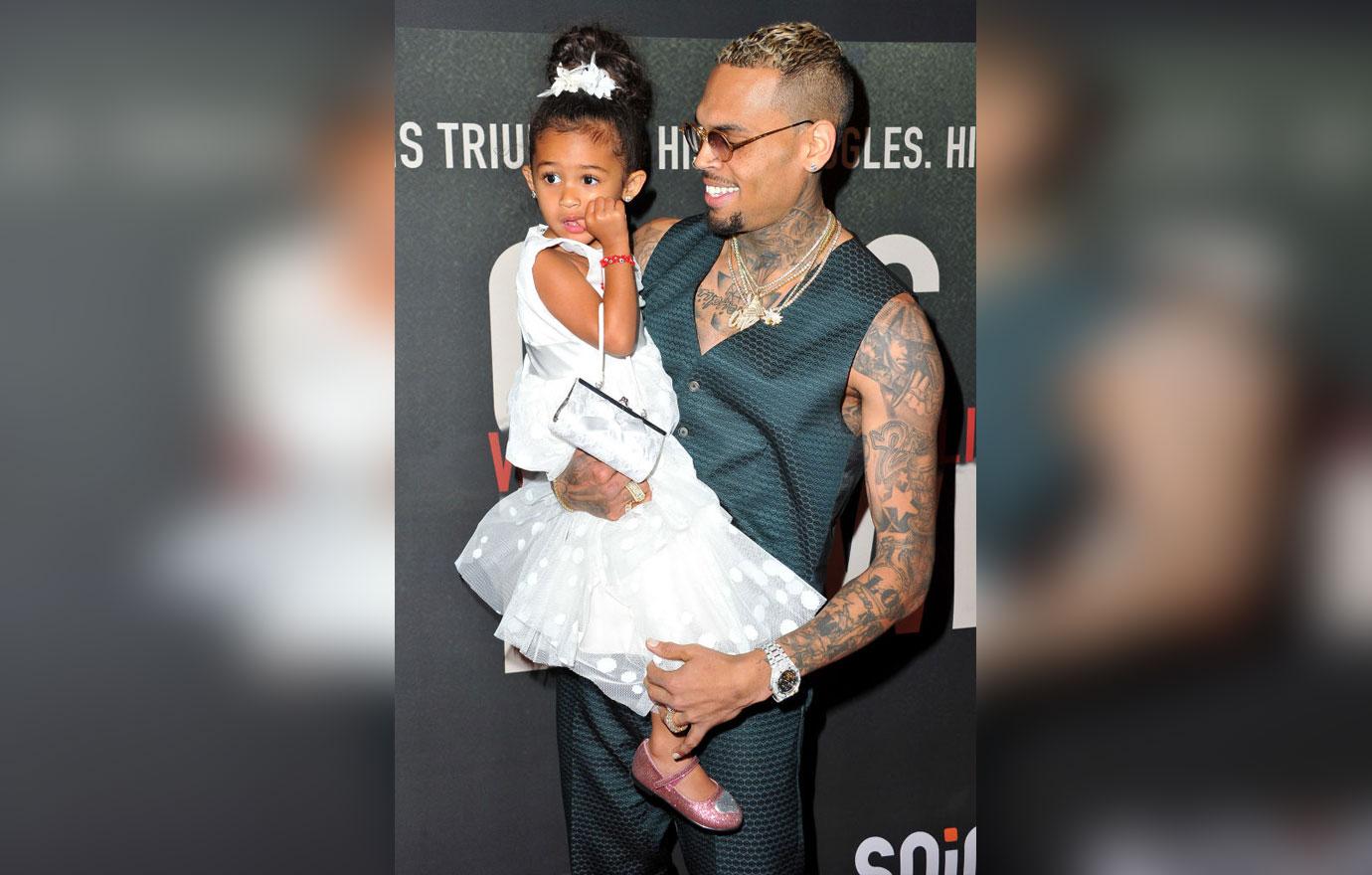 Chris Brown With Daughter Royalty