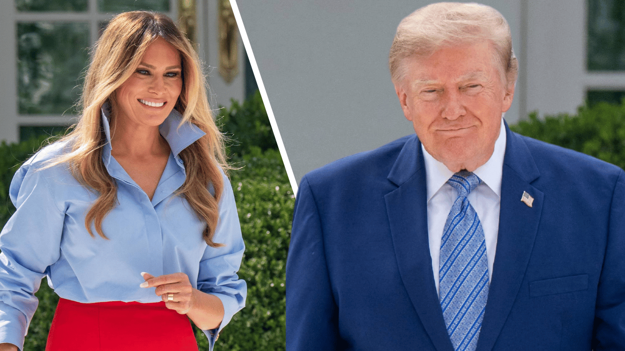 split of Melania Trump & Donald Trump.