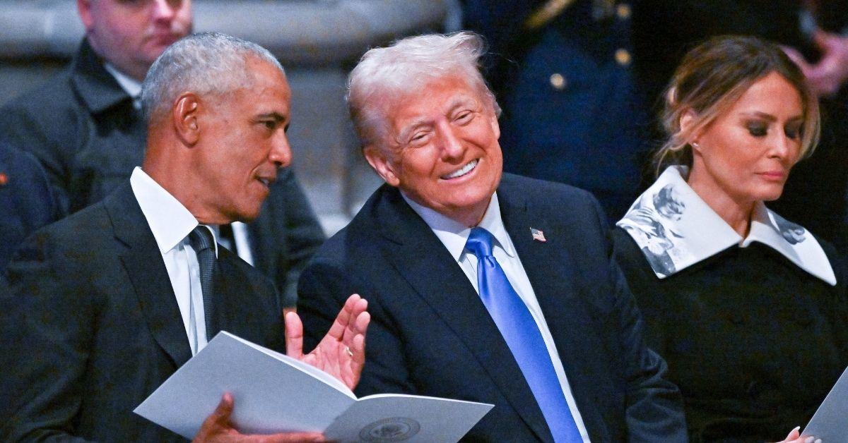 image of Donald Trump accused Barack Obama of revealing classified information.