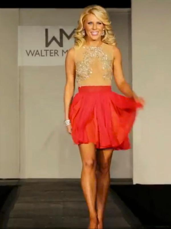 Gretchen Rossi in the Walter Mendez fashion show