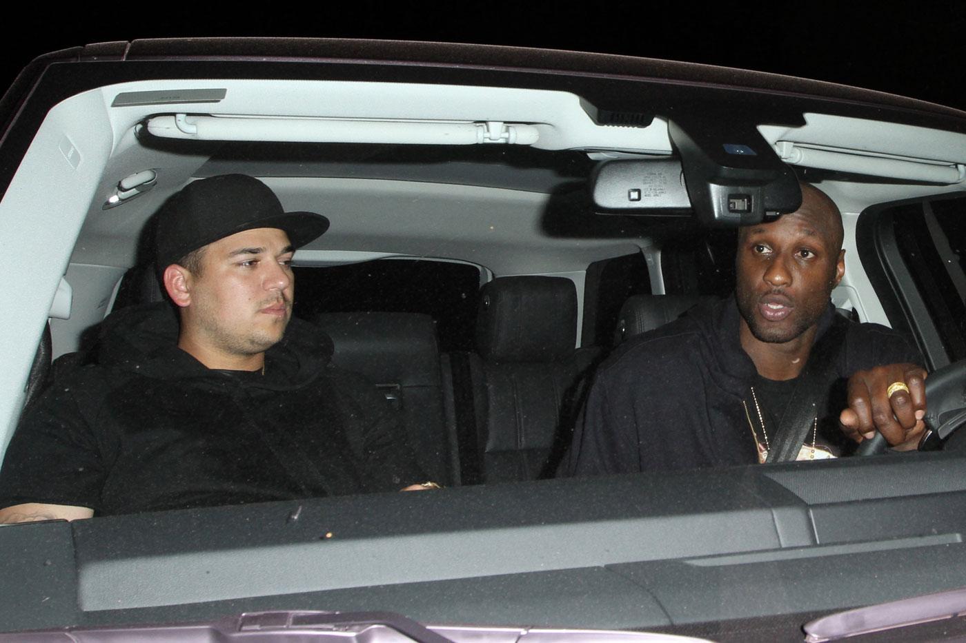 Rob Kardashian celebrates his 26th Birthday with Lamar Odom at Greystone Manor