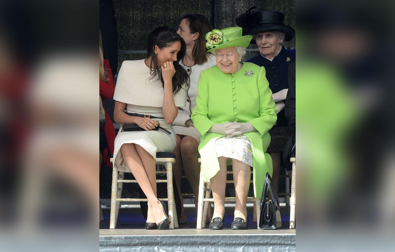 meghan markle makes the queen smile first joint appearance 03