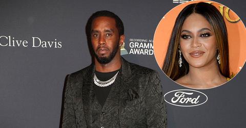 Diddy On Red Carpet Beyonce Inset