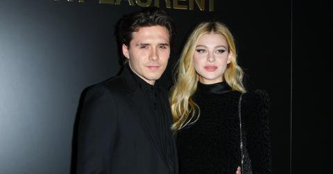 Brooklyn Beckham and Nicola Peltz attend the Saint Laurent show as part of the Paris Fashion Week Womenswear Fall/Winter 2020/2021