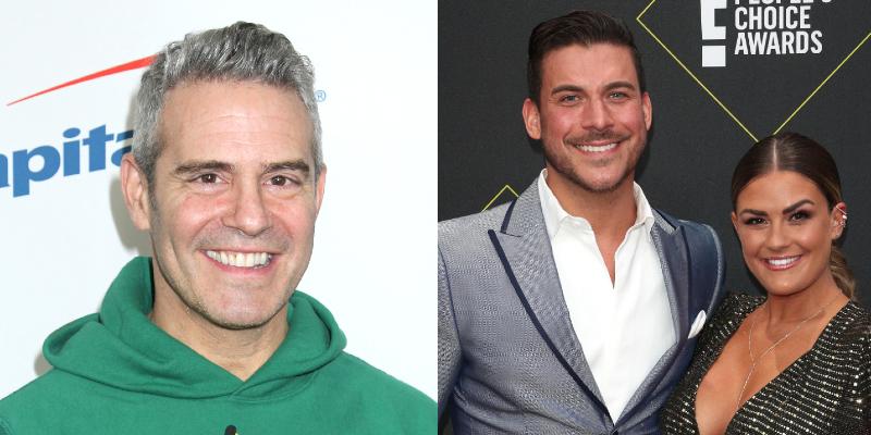 Andy Cohen, Jax Taylor and Brittany Cartwright