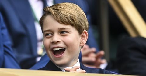 prince george charms fans silly faces wimbledon finals