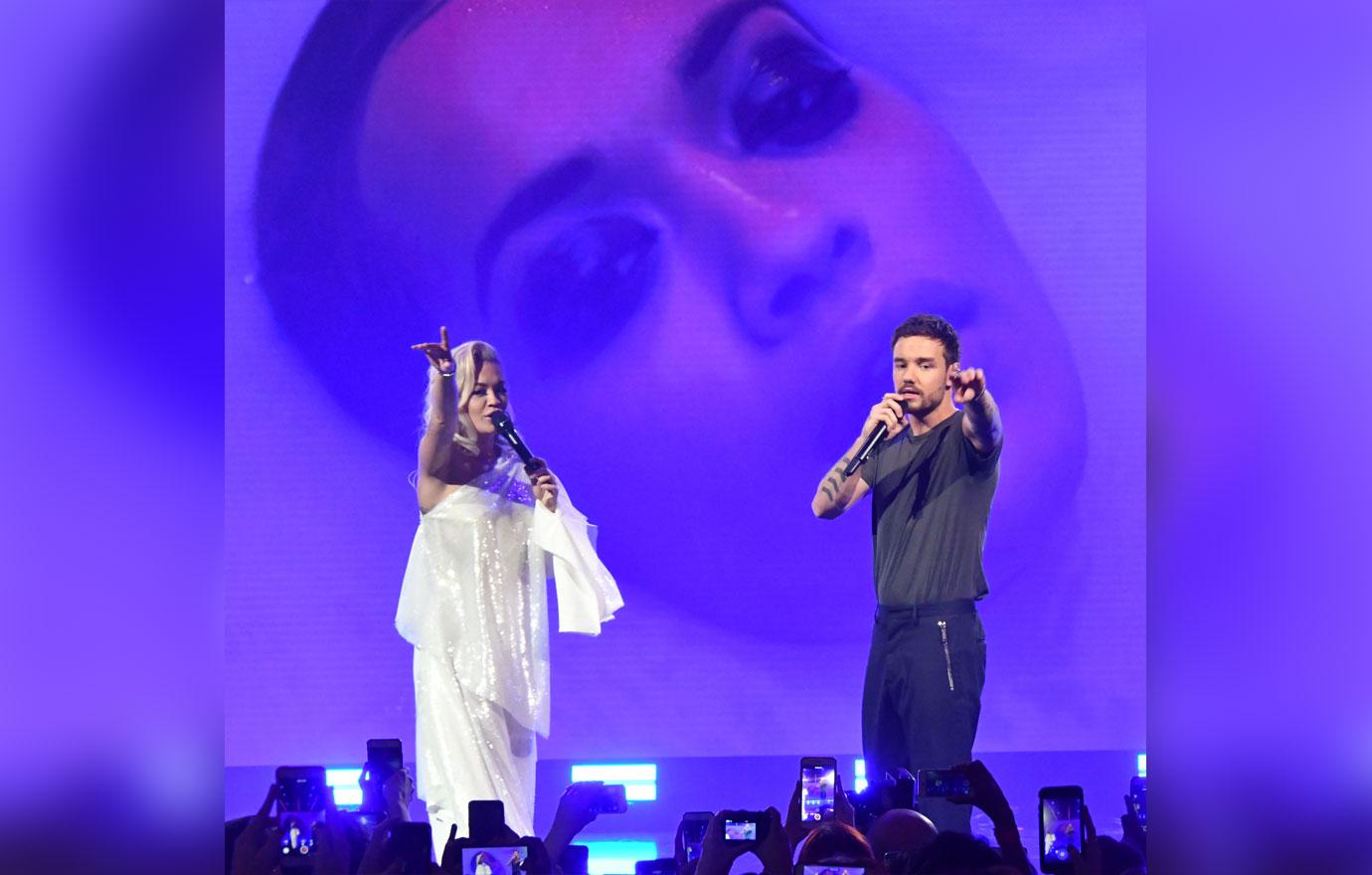 Liam and rita onstage