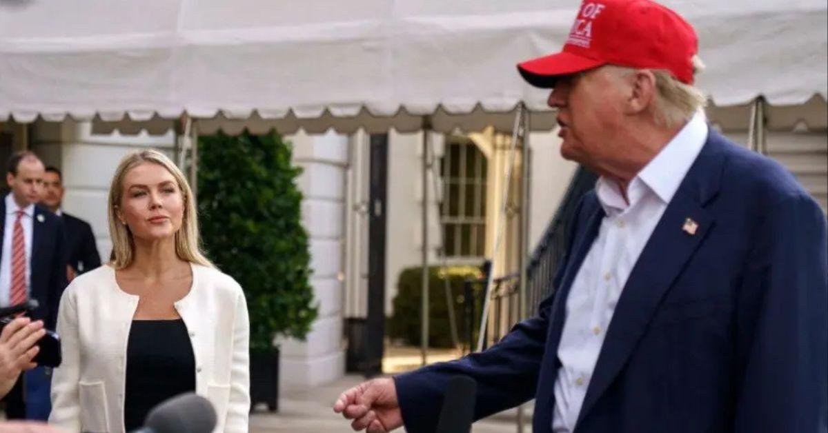 photo of Karoline Leavitt and Donald Trump